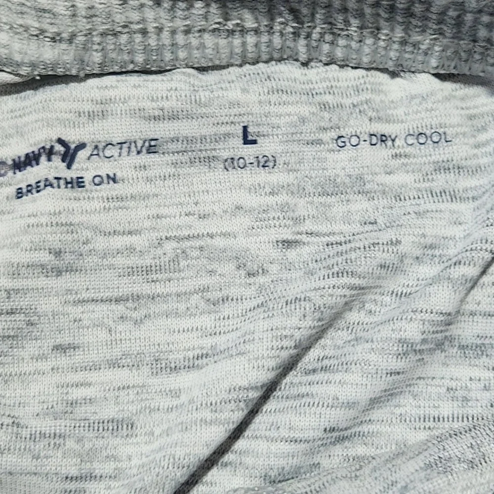 Old Navy Active Boys Grey Stripes Shorts Large 10-12